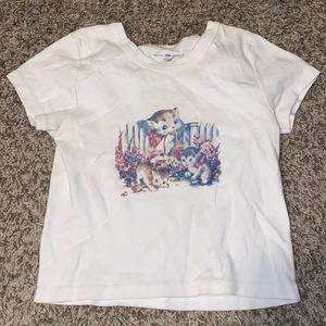 Brandy Melville Kitty Cat shirt